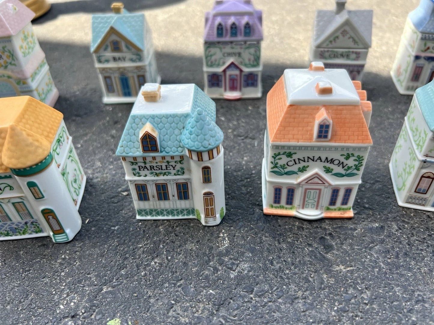 Original 1989 Lenox Spice Village Complete with Rack. Previously Owned.