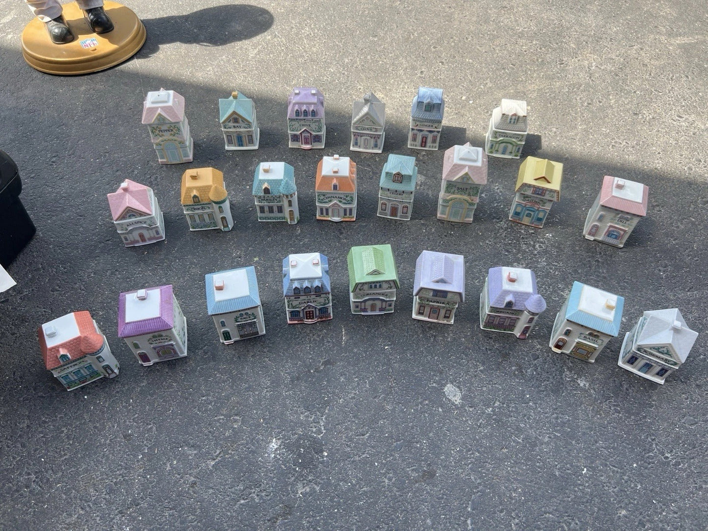 Original 1989 Lenox Spice Village Complete with Rack. Previously Owned.