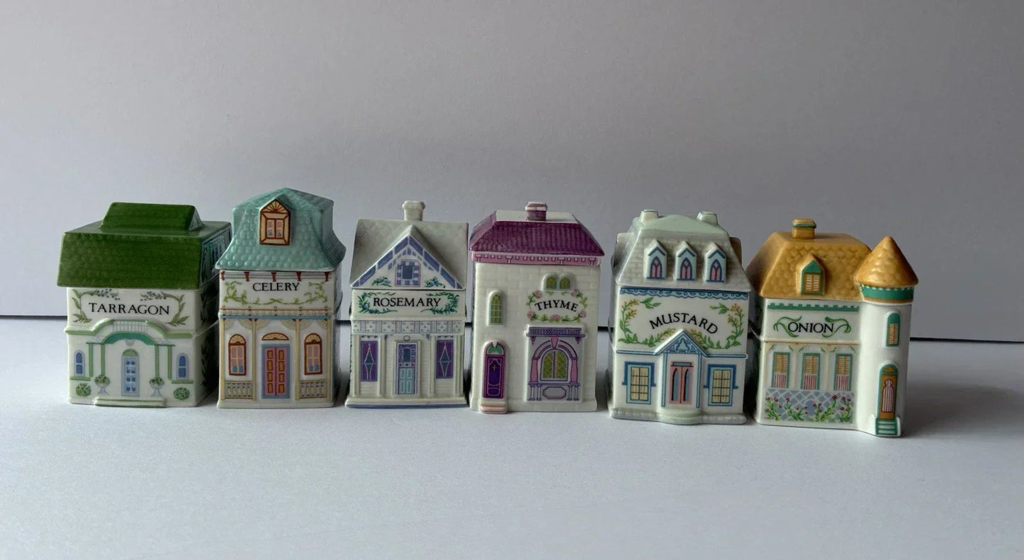 Vintage 1989 Lenox Spice Village – Complete Set of 24 Houses No Rack New