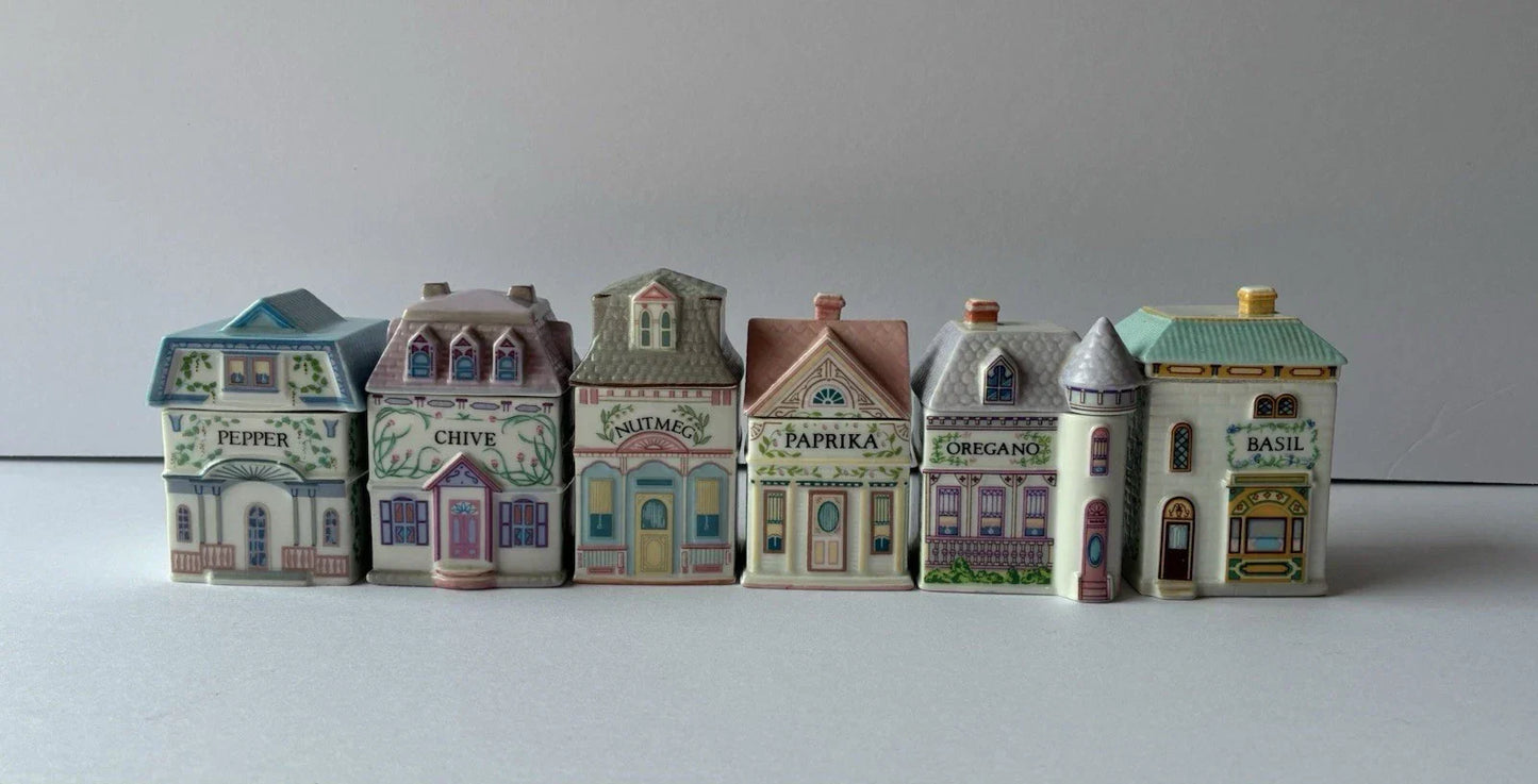 Vintage 1989 Lenox Spice Village – Complete Set of 24 Houses No Rack New