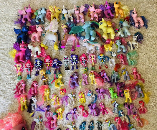 My Little Pony G1 G3 G3.5 G4 Equestria Plushies Lot of 87 Ponies